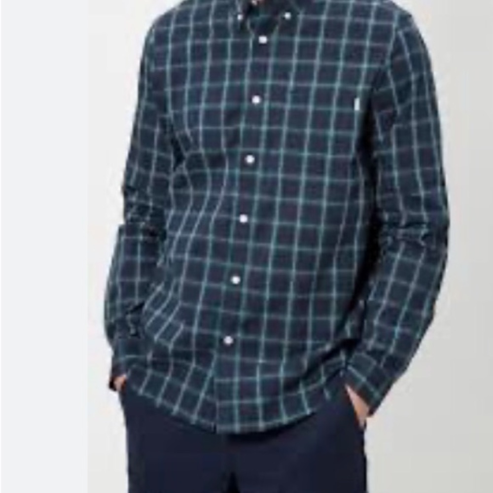 Timberland Indian River Poplin Large Check Regular Fit/ Long Sleeve Shirt/XXL/